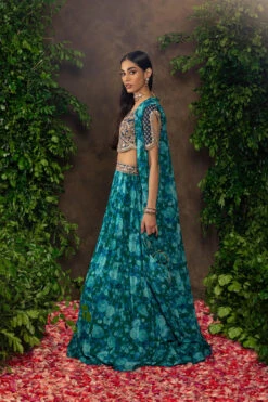 Blue Floral Printed Georgette Lehenga Set 8 Blue Floral Printed Georgette Lehenga Set -Lillys Clothing Shop 075A4237 510x 2x.progressive 0f8fe29c 9009 4192 882d 39cc47d85379