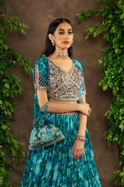 Blue Floral Printed Georgette Lehenga Set 9 Blue Floral Printed Georgette Lehenga Set -Lillys Clothing Shop 075A4239 510x 2x.progressive 7735cc20 2dab 4a41 bd8d 5ebe6db6d161