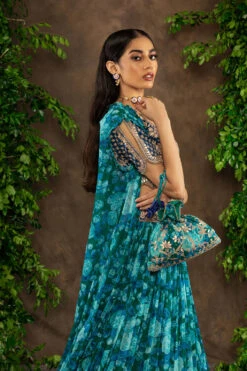 Blue Floral Printed Georgette Lehenga Set 10 Blue Floral Printed Georgette Lehenga Set -Lillys Clothing Shop 075A4242 510x 2x.progressive dc35b138 94e3 43bb bac8 67df0298c971