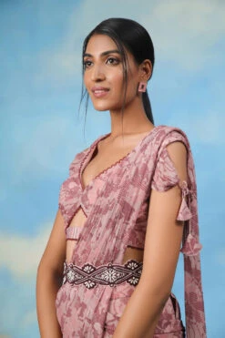 Rose Gold Palazzo Sari With Blouse And Belt -Lillys Clothing Shop 075A9306 510x 2x.progressive 0fcc9441 a172 44c6 8496 356fb37f174b