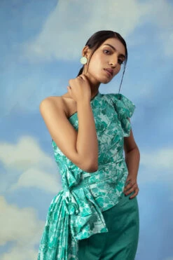 Satin Chanderi Drape Top With Cotton Lycra Pants -Lillys Clothing Shop 075A9750 510x 2x.progressive 46c4ff60 923c 406d 812e 0db9be70318d