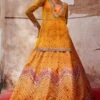 Yellow Patola Pattern Woven Lehenga Kurta Set -Lillys Clothing Shop 1 0420550001682681873