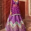 Purple Woven Patola Pattern Lehenga Kurta Set -Lillys Clothing Shop 1 0688969001682681821