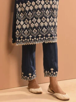 Mulmul Cupro Aarya Navy Kurta With Mulmul Cupro Aarya Navy Pant -Lillys Clothing Shop 107 700x 81af2216 0d18 4ba2 895c 25873f465717