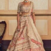 Ivory Jacquard Banarasi Lehenga Set