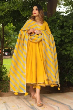 Rosemary Yellow Cotton Suit