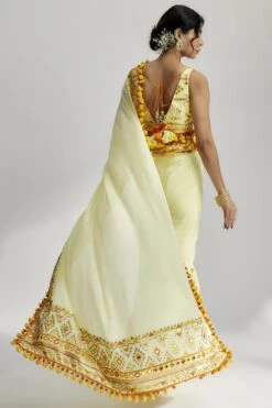 Srini Saree 7 Srini Saree -Lillys Clothing Shop 1239 Yellow 2