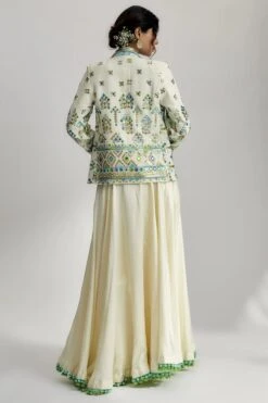 Laira Blazer Set With Victorian Skirt -Lillys Clothing Shop 1269 Ivory 2