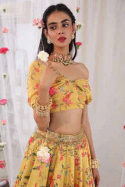 Mustard Printed Draped Blouse -Lillys Clothing Shop 143 1000x1500 50cc8b55 2030 4909 82bb 0f10a0ff2291