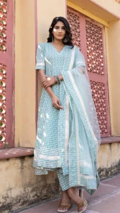 Mahnoor Cotton Anarkali Set