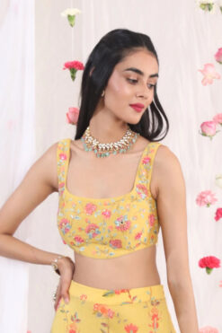 Musturd Embroidered Blouse