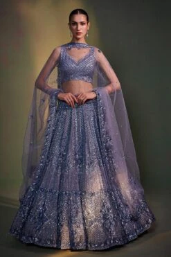 Tonal Grey Lehenga Set