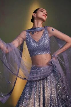 Tonal Grey Lehenga Set -Lillys Clothing Shop 1588 11330 1638107105