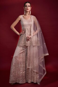 Blush Pink Gota Sharara Set