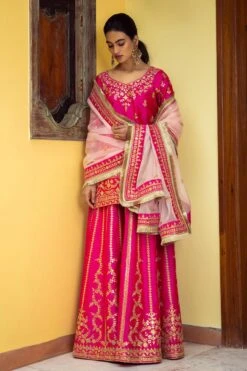 Rani Pink Sharara Set