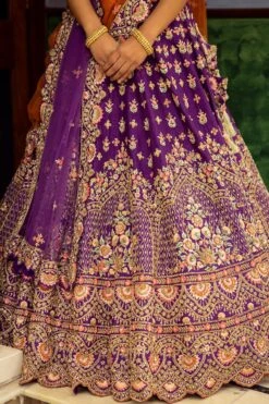 Purple Double Dupatta Lehenga Set -Lillys Clothing Shop 1608 11501 1644823273