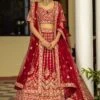 Maroon Raw Silk Floral Embroidered Lehenga Set -Lillys Clothing Shop 1611 11532 1644824025