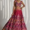 Hot Pink Raw Silk Mirror Lehenga Set -Lillys Clothing Shop 1629 11668 1654343337