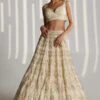 White Organza Embroidered Lehenga Set -Lillys Clothing Shop 1633 11700 1654344432