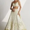 Ivory Organza Lehenga Set -Lillys Clothing Shop 1636 11732 1654345042