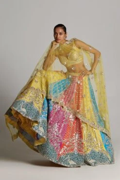 Multi Panel Mirrorwork Lehenga Set -Lillys Clothing Shop 1637 11740 1654345249