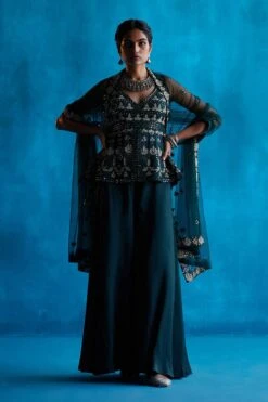 Emerald Green Sharara Set