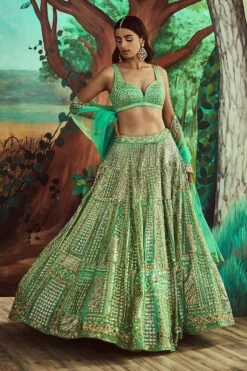 Seagreen Sequin Lehenga Set