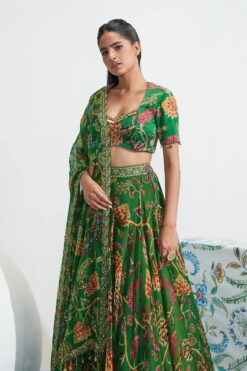 Green Georgette Sarah Floral Print Lehenga Set 10 Green Georgette Sarah Floral Print Lehenga Set -Lillys Clothing Shop 174 1800x1800 913420ff f0b5 49ce b53e c1bd00bf43a3