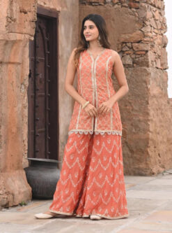 Mulmul Organza Satin Ainah Burnt Orange Kurta With Sharara 8 Mulmul Organza Satin Ainah Burnt Orange Kurta With Sharara -Lillys Clothing Shop 175 700x 7a8ae171 5852 4b68 b39f d1d5b8e08081
