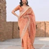Mulmul Luxe Tissue Mehram Burnt Orange Saree -Lillys Clothing Shop 188 700x e0350ed1 2c1d 4078 99e2 a1a08452ecc9
