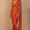 Rust Printed Saree Set -Lillys Clothing Shop 1A7A0499 1000x1500 7c03699c 6435 4930 9b0b 7d702c29314d