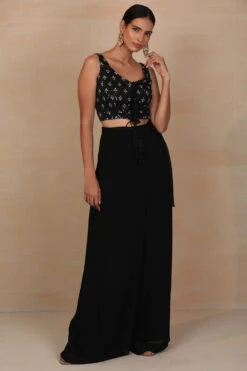 Black Top And Wrap Pants