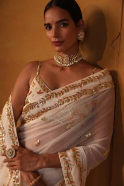 Off White Net Saree -Lillys Clothing Shop 1A7A1259 1 1000x1500 e088e6a0 2c48 49cf 939f 77f124eff70a