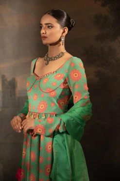 Green Anarkali Set -Lillys Clothing Shop 1A7A6077copy