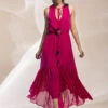 Fuschia Pink Georgette Dress -Lillys Clothing Shop 1C676D1A 8854 45EB B088 0A7CAEF6B7C5