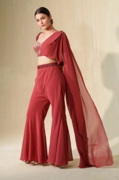 Garnet Rose Handcrafted Sequin And Crystal Shimmer Corset Paired With Flared Pants -Lillys Clothing Shop 1 1024x1024 2x 4fa3251b 9252 4d40 b96d 1849a9ebed05