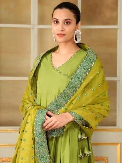 Saadgi Mehendi Green Mirror Work Angrakha Set 10 Saadgi Mehendi Green Mirror Work Angrakha Set -Lillys Clothing Shop 1 1 aad3abb9 b8b1 472d 97ce 61d8bae5e69b