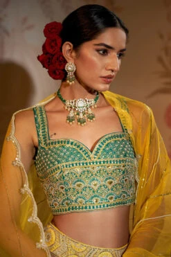 Teal Blouse Lehenga -Lillys Clothing Shop 1 700x a814d1f9 2719 40f5 bdd1 2e995155a4dd