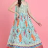 Aqua Corset Anarkali