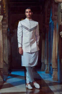 Pale Blue Jacket Set