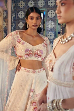 Ivory Embroidered Lehenga