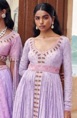 Lilac Embroidered Anarkali -Lillys Clothing Shop 220804 14 058