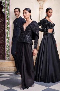 Embroidered Black Sequins Skirt Set -Lillys Clothing Shop 220804 23 040 5000x 23030284 c135 4605 ba1e b02d1e60197c