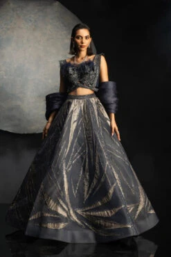 Allure Of Midnight Lehenga