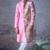 AZAAN - Embroidered Pintucks Sherwani Set