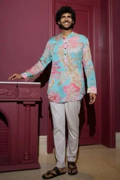 ADEEL - Hand Embroidered Short Kurta Set