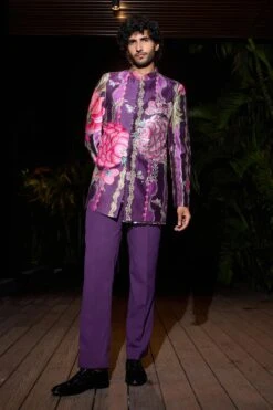 ALI - Hand Embroidered Bandhgala And Trouser Set