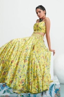 Yellow Satin Organza Daniya Botanical Print Lehenga Set -Lillys Clothing Shop 249 1800x1800 13735d6f 20d3 4f22 b651 78f028254a1c