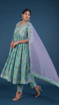 Rohini Cotton Anarkali Set -Lillys Clothing Shop 27 600x a0e0f074 35af 417d 9a7e b5ee6856908b