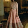 Pink Jacquard Banarsi Anarkali With Cropped Jacket Set -Lillys Clothing Shop 28 afcb153c efcc 403d bf92 a331e3667980